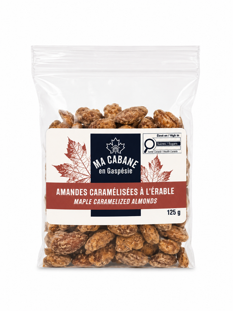 Amandes caramélisées à l'érable