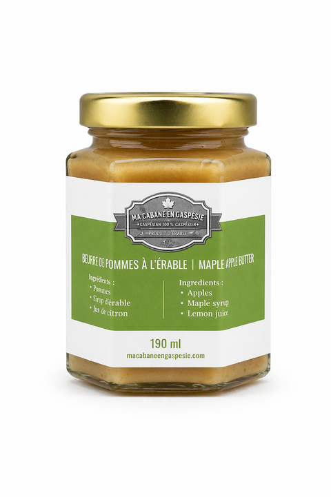 Beurre de pommes à l’érable – 190 ml