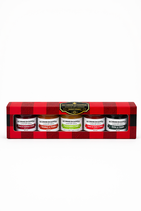Coffret dégustation à l’érable – Mini tartinades variées