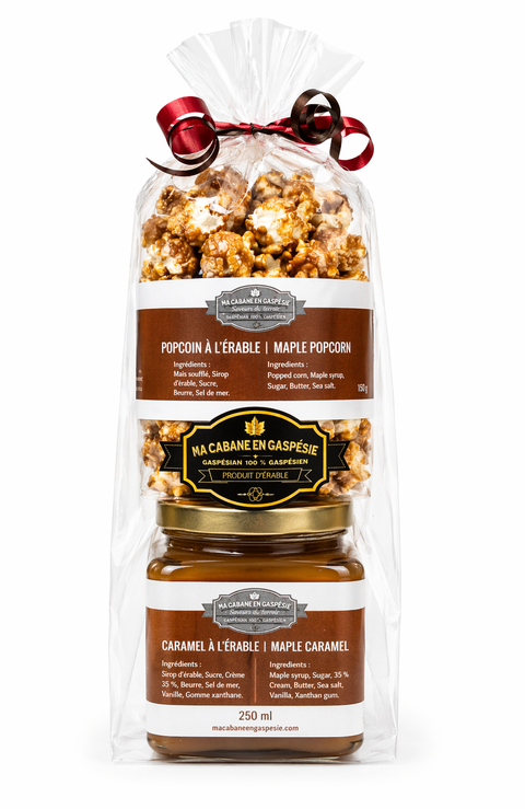 Coffret gourmand à l’érable – Popcorn & Caramel