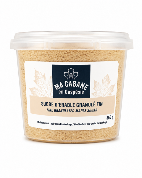 Sucre d'érable granulé fin